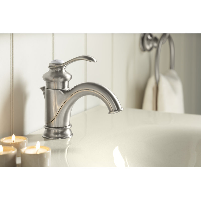 Robinet pour salle de bain Fairfax, Nickel brossé éclatant, Applique incluse : Non