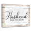 «Husband» par Olivia Rose - reproduction d'art textuel sur toile tendue-1179403929