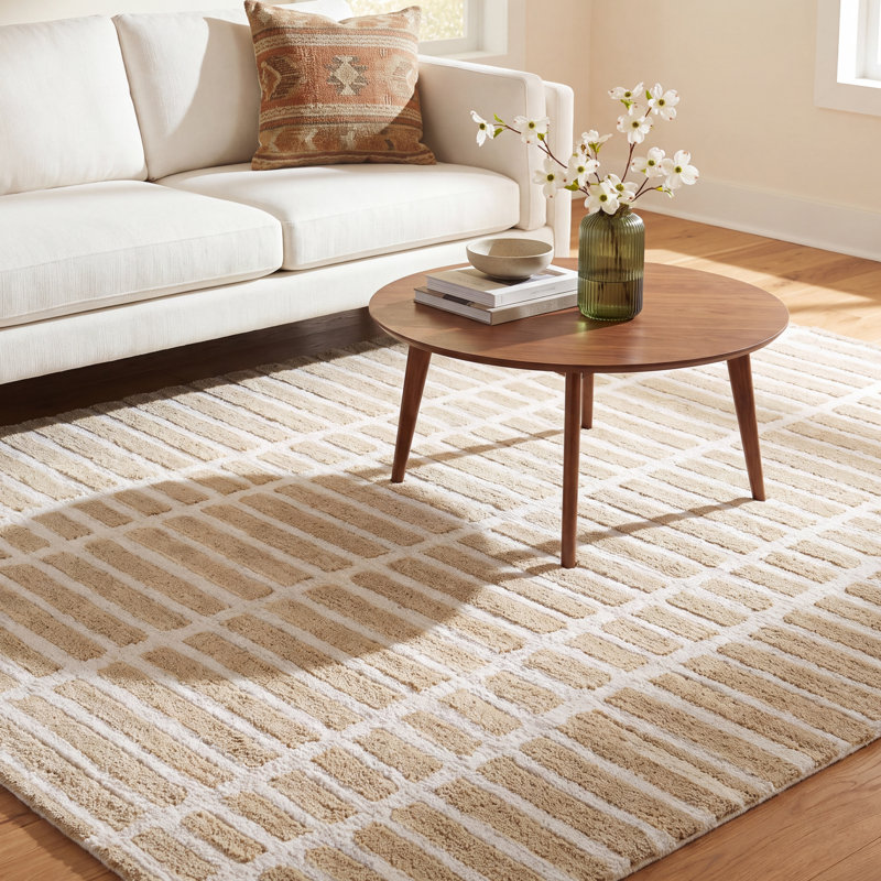 Wright Handmade Rug, Rectangle 5' x 7'6"