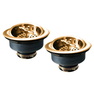 Ensemble de 2 crépines d'évier de cuisine pour drain