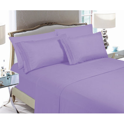 Microfiber Sheet Set with Deep Pocket Fitted Sheet