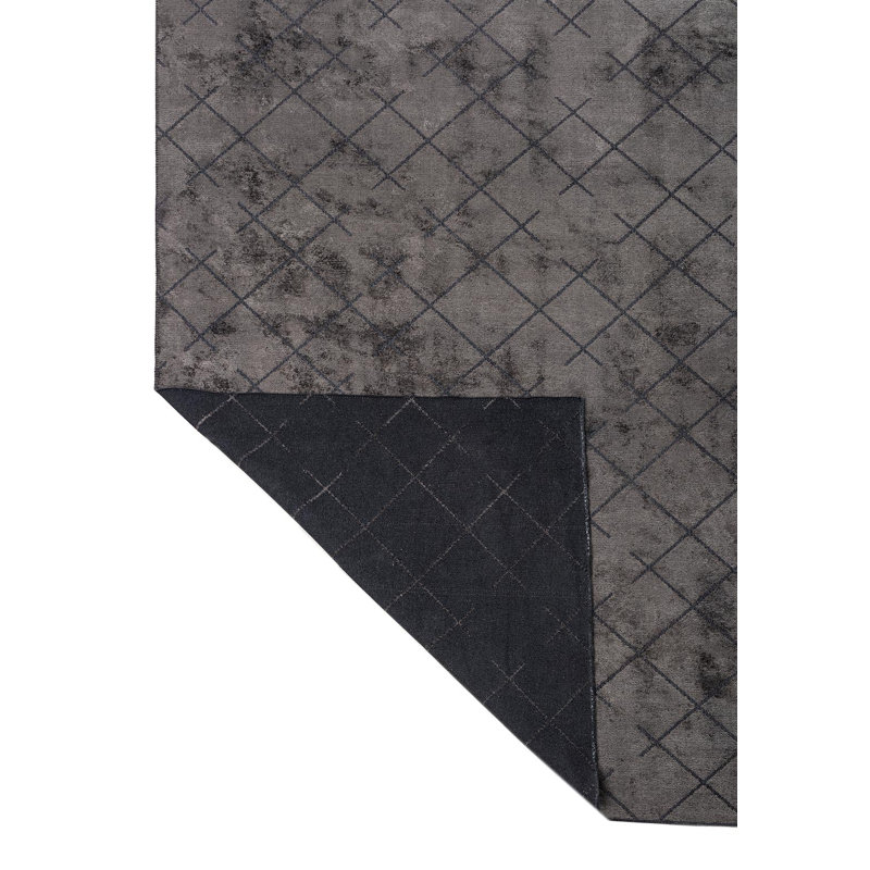 Rapture Trellis Area Rug in Gray, Rectangle 9' x 12'