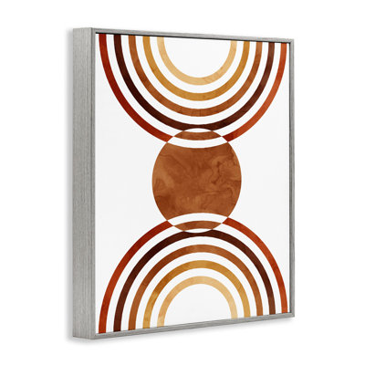 Boho Earthy Arches, impression sur bois encadrée