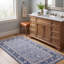 Tapis Thicket2 style persan traditionnel audacieux bleu gris crème, lavable en machine, antidérapant, à poils courts, pour intérieur et extérieur, adapté aux animaux domestiques, idéal pour salon, chambre, salle à manger, entrée, couloir, bureau-2086392502