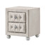 Ensemble de chambre complet, meuble de rangement rembourré, beige, 3 pièces avec commode-136170702
