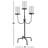 28'' H Iron Tabletop Candelabra