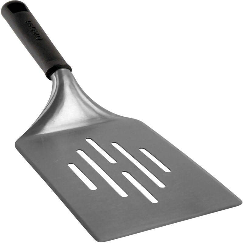 Extra Large Stainless Steel BBQ Spatula with Black Handle