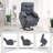 Upholstered Heated Massage Chair-660042205