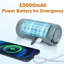 Lanterne de camping pliable rechargeable, lumières de camping à DEL 10000 mah, alimentation de secours intégrée
