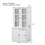 Ensemble de deux garde-manger de 75,25 po de hauteur avec portes doubles en verre