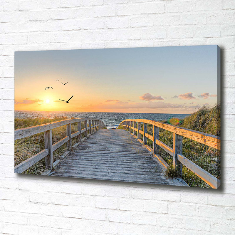 Path To The Beach - Wrapped Canvas Print