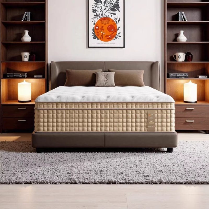 12 Inch Queen Hybrid Mattress with Gel Memory Foam & Encased Springs - Medium-Firm, Fiberglass-Free, CertiPUR-US Certified, Mattress in a Box