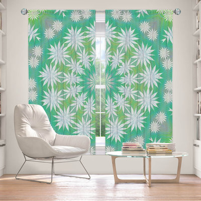 Paire de rideaux obscurcissant en polyester Ehan