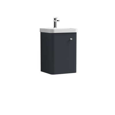 Core 405mm Single Bathroom Vanity with Integrated Vitreous China Basin