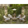 Croquet Teak 4 - Person Patio Conversation Sets with Cushions