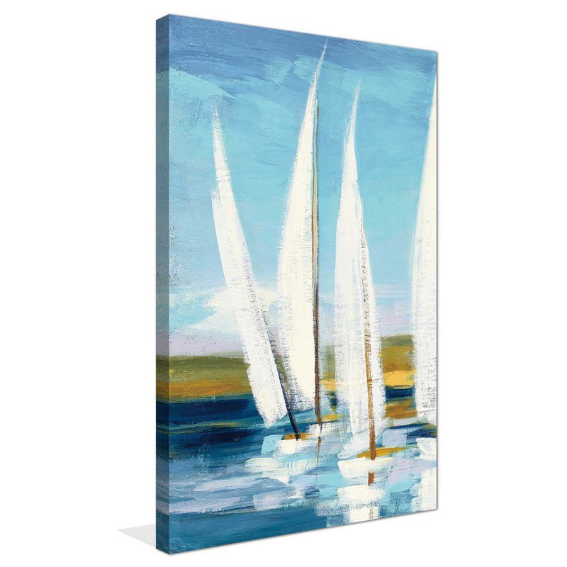 " Horizon III " by Julia Purinton, 30" H x 18" W x 1" D, Wrapped Canvas