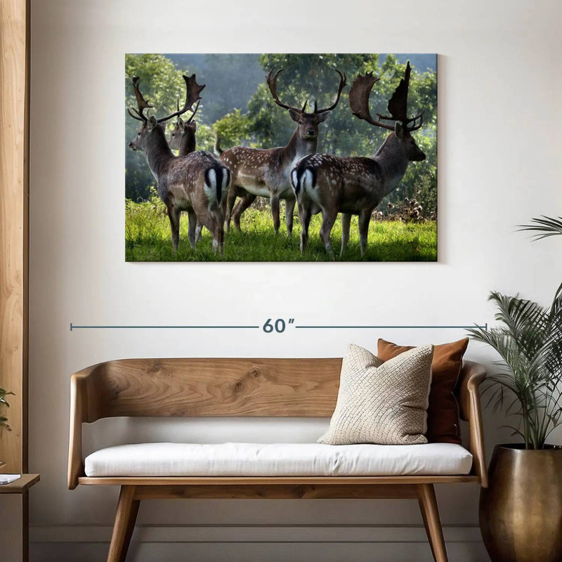 Brampt Deer Alliance, 30" H x 45" W