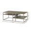 Table basse avec cadre en bois Padena