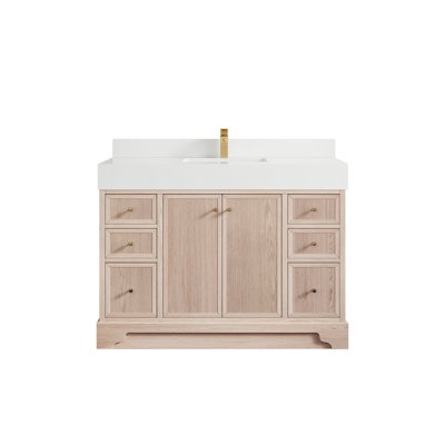 48'' Single Bathroom Vanity with Quartz Top