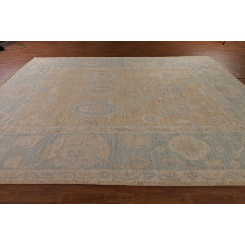 Vegetable Dye Oushak Turkish Large Rug 10