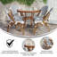 Ensemble bistro commercial avec table et quatre chaises Rylan-878254552