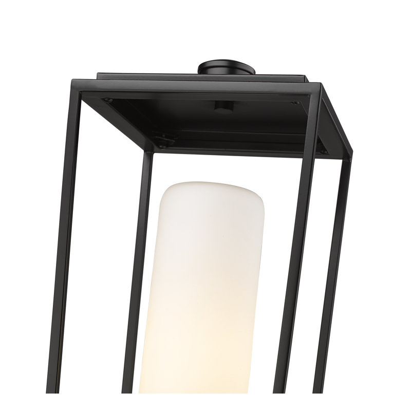 Jadine Frosted Pier Mount Light, 19.5" H x 8" W x 8" D
