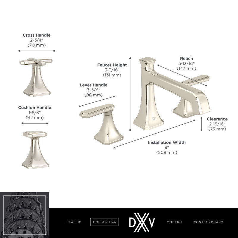 Belshire Low Spout Widespread Bathroom Faucet, Brushed Nickel