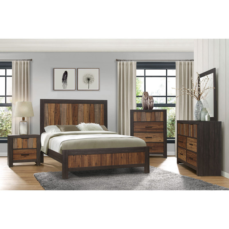 Ensemble de chambre à coucher à panneaux Enderson 3-2, Double