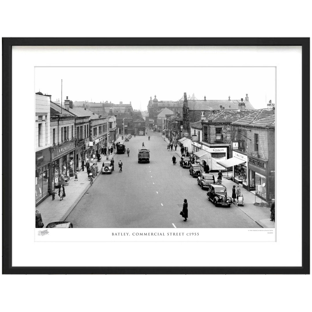 'Batley, Commercial Street C1955' - Picture Frame Photograph Print on Paper