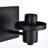 3-Light Bathroom Light Fixtures, Matte Black Modern Vanity Lights With Clear Glass Shades, Bathroom Wall Lamp For Mirror Living Room Cabinet Bedroom Porch