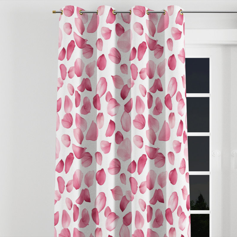 Rideaux occultant à motif floral Teens - 1 panneau, L 52 po x L 90 po, Œillets dorés