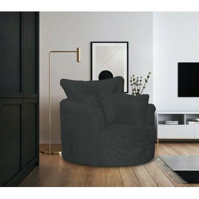 Upholstered Swivel Armchair