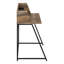 Bureau d'ordinateur, bureau personnel, ordinateur portable, tablettes de rangement, L 48 po, travail, stratifié, métal-47694209-47694210