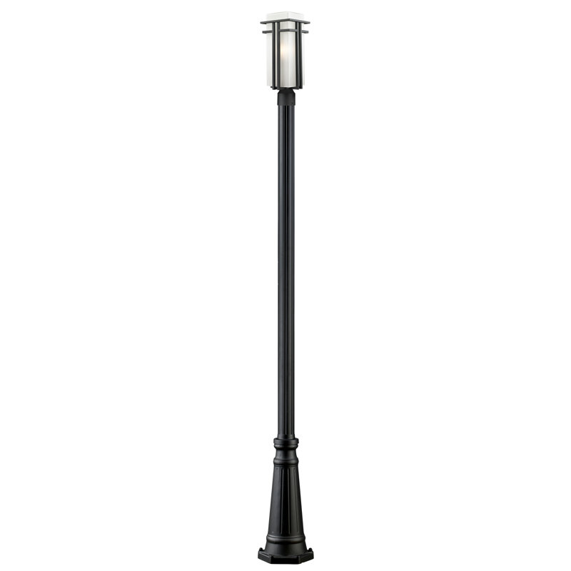 Lampadaire à 1 lumière Driden (double), H 113,38 po x l 10 po, Noir