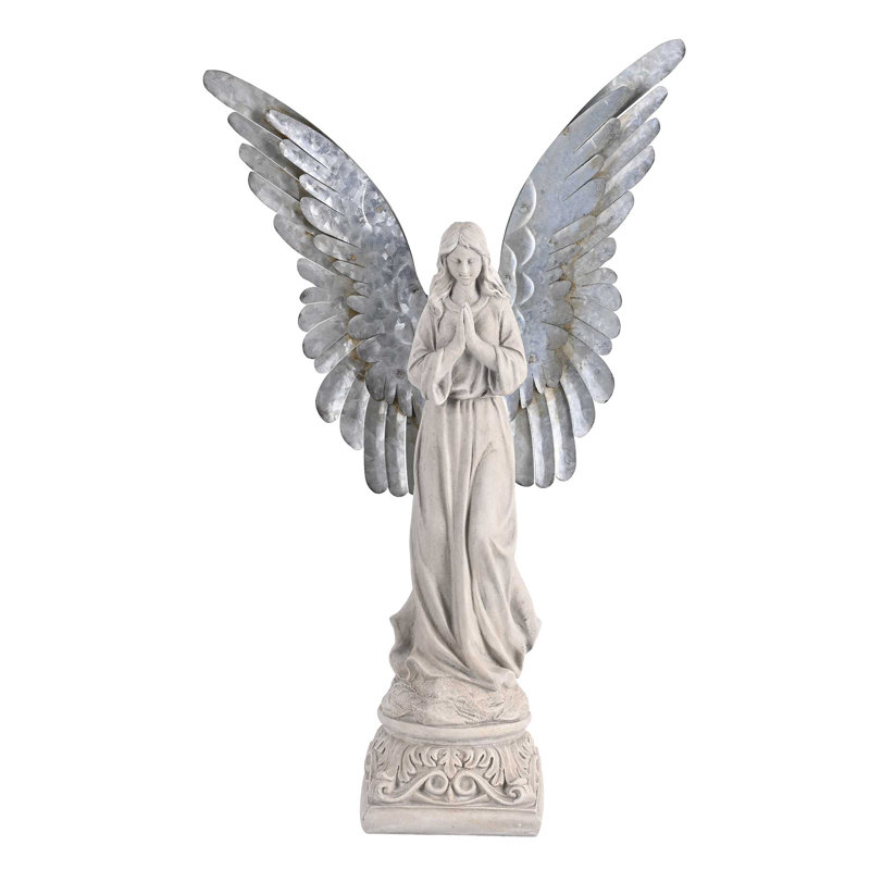Figurine d'ange priant les ailes détachables