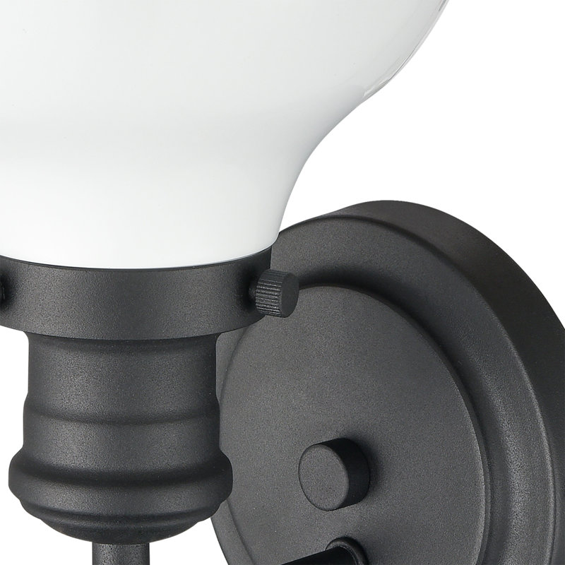Haralson 10'' High 1-Light Sconce - Charcoal