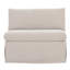 Fable Slipcover Dining Chair and Half Beige