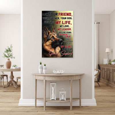 I Am Your German Shepherd - 1 Piece Rectangle Grap " I Am Your German Shepherd "