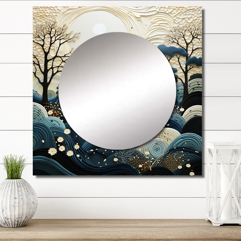 Art mural miroir Quineshia, 23 po x 23 po