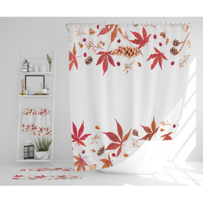 Nathane Polyester Shower Curtain Set
