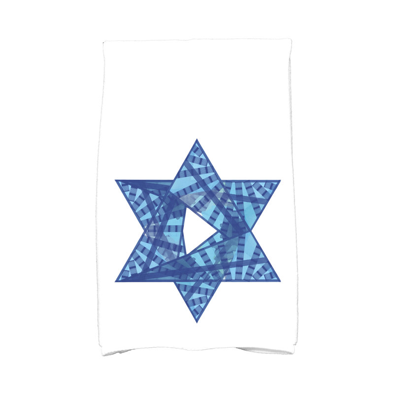Essuie-mains Hannukah, Bleu