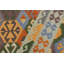 Tapis beige / bleu en laine noué à la main 8 pi 6 po x 10 pi 1 po Cedorah Southwestern