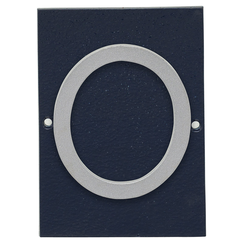 Plaque murale rectangulaire, Oui, Marine / Argent
