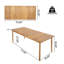 Table de salle à manger d'extérieur rectangulaire 79 po Sierra-2122029027