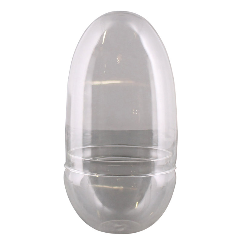 Glass Cachepot, 9" H x 4" W x 4" D