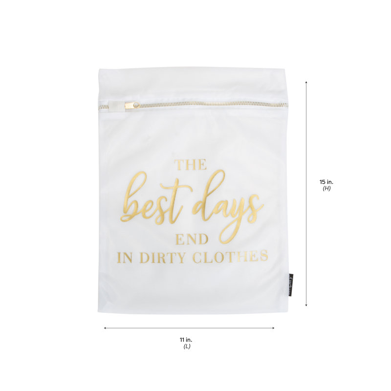 Ensemble de 3 sacs de lavage en filet, Or