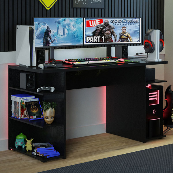 Mesa MOTPK L Shaped Gaming Desk 58 L Shape Carbon Fiber Surface Table