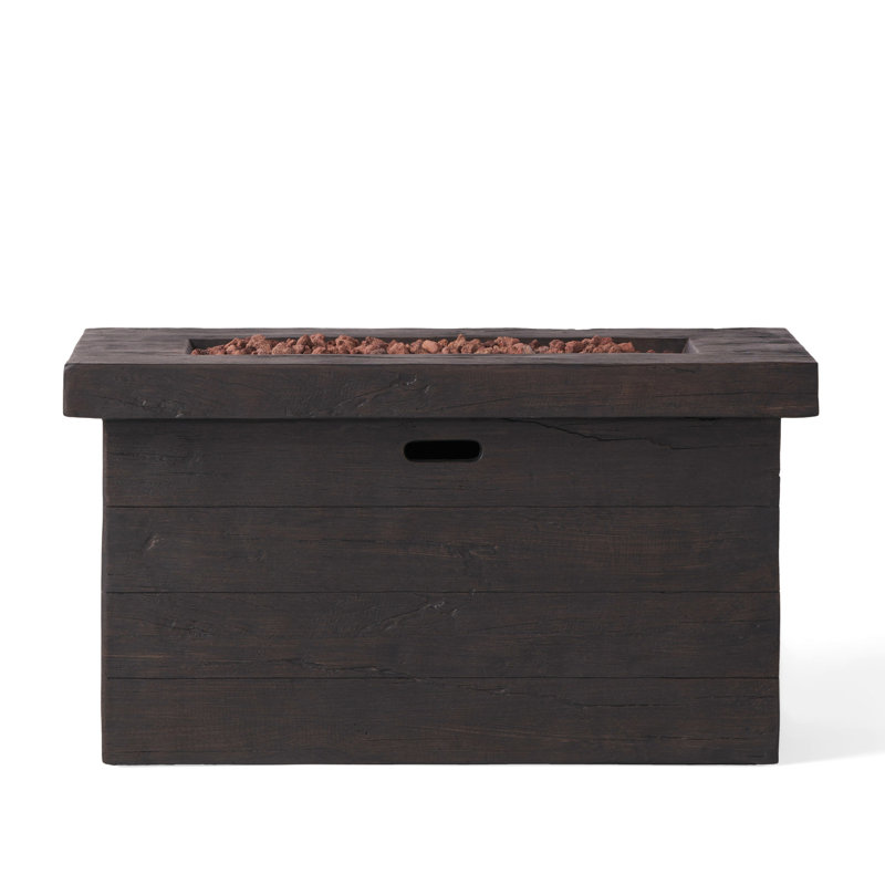 Magnesium Oxide Fire Pit 50,000 45' Rectangular, Brown, Outdoor Captivating Spot Rectangular Pit, Oxide, Appealing Aspect