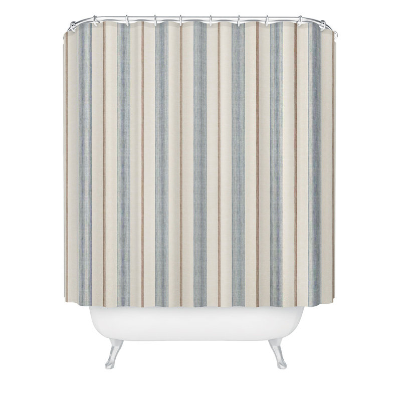 Rideau de douche Little Arrow Design Co, Rayures bleues