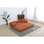 Canapé-lit convertible avec coussin cylindrique - Coussin pliant en velours côtelé avec cadre de forme fixe pour le salon, la chambre à coucher, le salon, le studio - ORANGE-329591517
